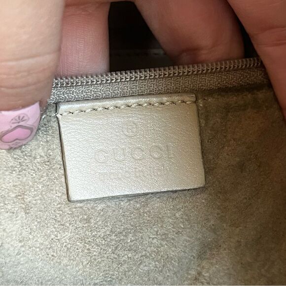 GUCCI Beige Y2K Vintage Slouchy Tote Drawstring Shoulder Bag Jackie Sherry Line - Picture 11 of 13